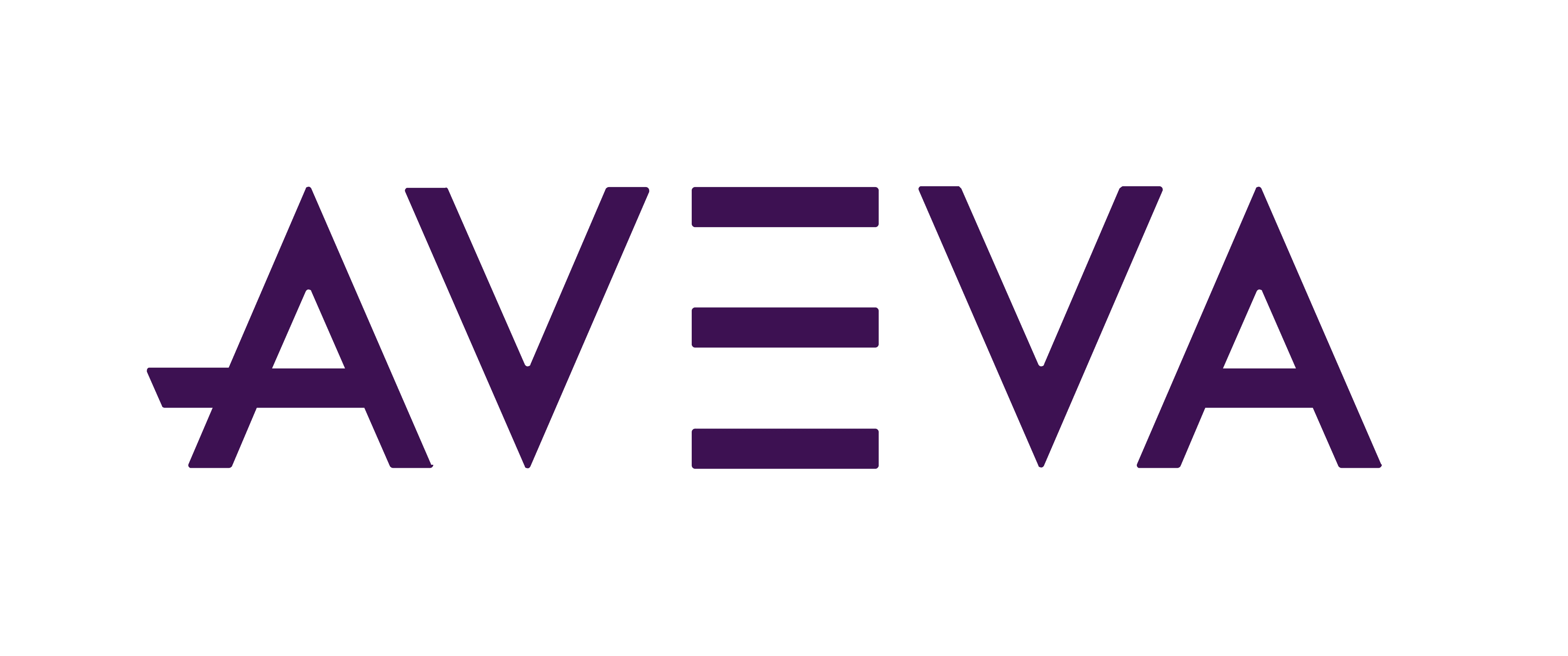 A minimalist logo featuring purple stylized letters.